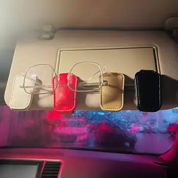 Универсален Автомобилен Автоматично Козирка Кутия за Очила Скоба за Слънчеви очила Карта на Притежателя на Билета Поставка Закопчалката Очила Автомобилни Аксесоари