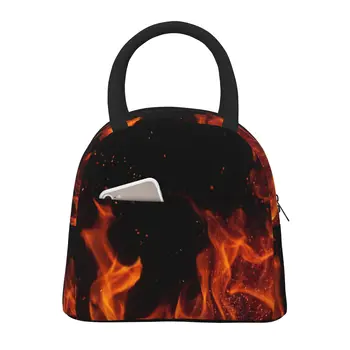 Чанта за обяд с горене на пламъка за жени, Голямо множество случайна кутия за обяд за работа, сгъваема чанта за офис за възрастни