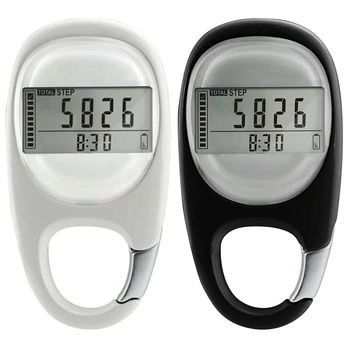 Часовници с един брояч на стъпките, Преносим крачкомер за упражнения, дигитален дисплей за къмпинг, разходки, фитнес оборудване за мъже и жени